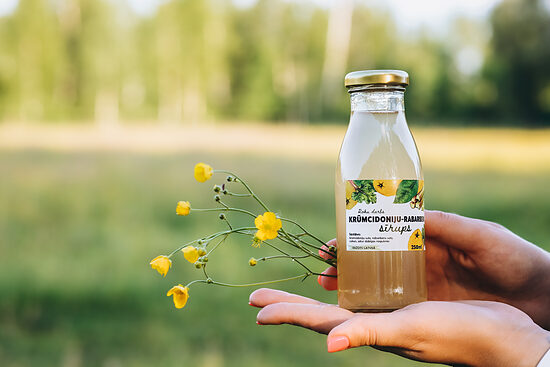 Krūmcidoniju un rabarberu sīrups 250 ml